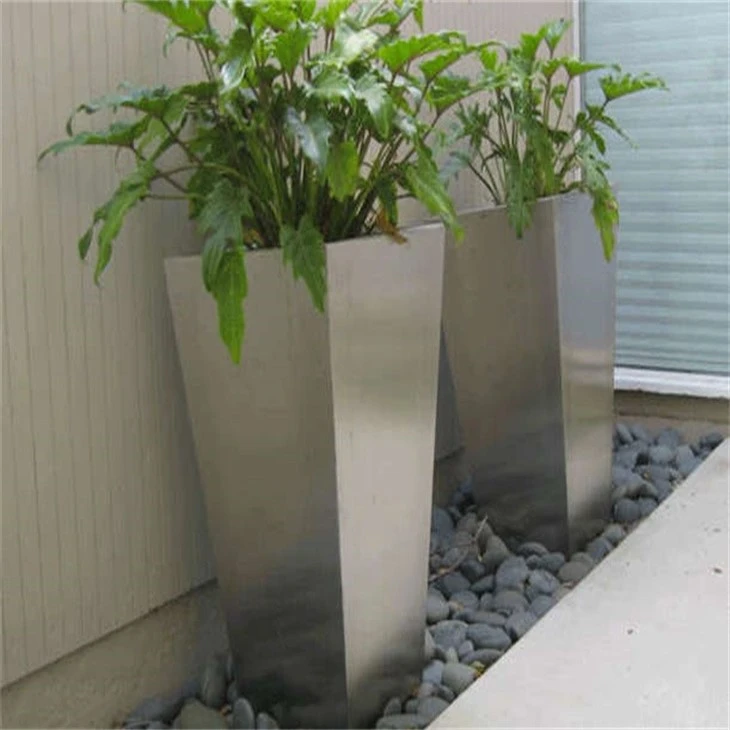 Flower Pot Stainless Steel For Bonsai Metal