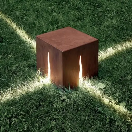 Rust Corten Lighting Bollards For Home Garden
